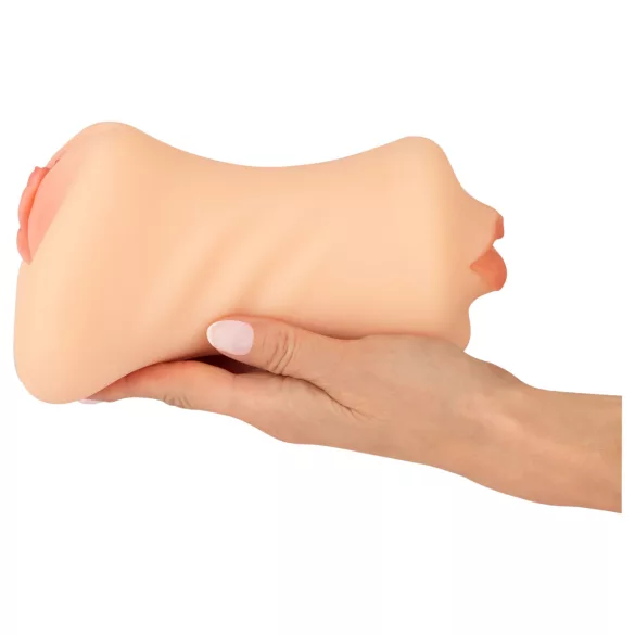 Nature Skin - masturbador vaginal y oral (color natural)