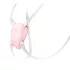 Arnés de lujo para vibrador de clítoris (blanco)