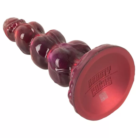 Beasty Cocks - Werewolf Willie consolador con ventosa - burdeos (21 cm)