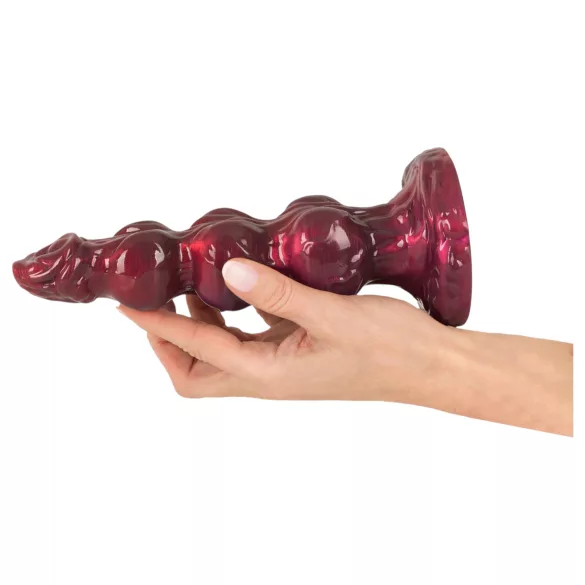 Beasty Cocks - Werewolf Willie consolador con ventosa - burdeos (21 cm)