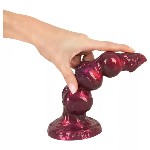 Beasty Cocks - Werewolf Willie consolador con ventosa - burdeos (21 cm)