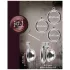 Colección Fetish - mini jaula para pene con 3 anillos intercambiables para testículos (plata)