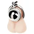 Colección Fetish - mini jaula para pene con 3 anillos intercambiables para testículos (plata)