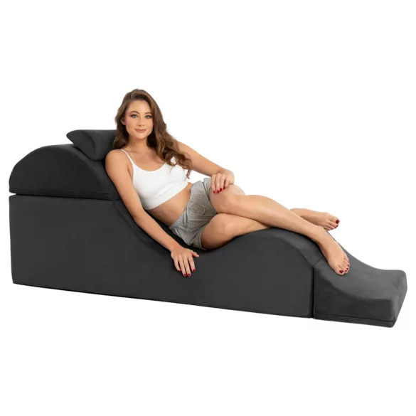 Liberator Aria Flip Chaise - sofá tántrico modular ajustable - 3 piezas (negro)