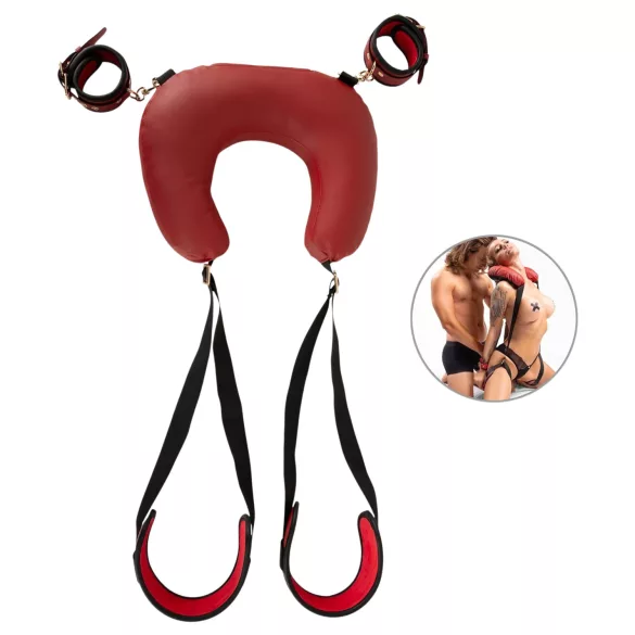 Bad Kitty - cojín para cuello con soporte de muslos (negro)