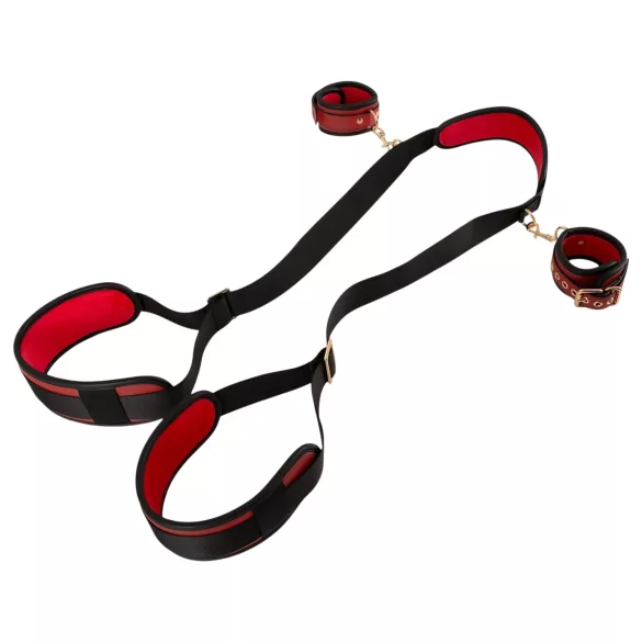 Bad Kitty - set de sujeción para muslos con liguero (negro)