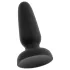 Black Velvets - plug anal de silicona con ventosa (negro) - Talla S