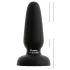 Black Velvets - plug anal de silicona con ventosa (negro) - Talla S