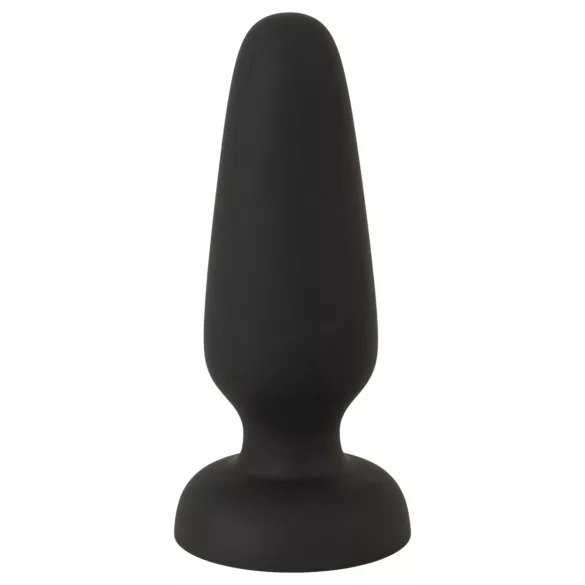 Black Velvets - plug anal de silicona con ventosa (negro) - Talla S