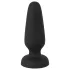Black Velvets - plug anal de silicona con ventosa (negro) - Talla S