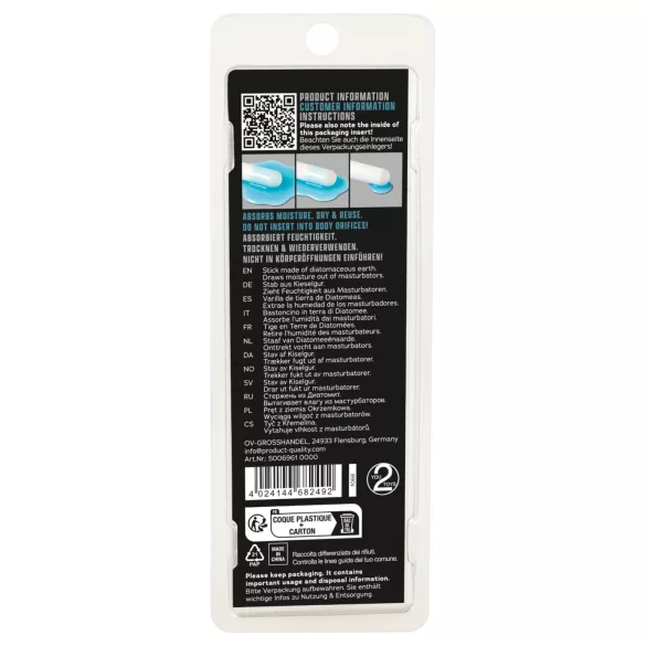 You2Toys - varilla secadora absorbente para masturbadores (blanca)