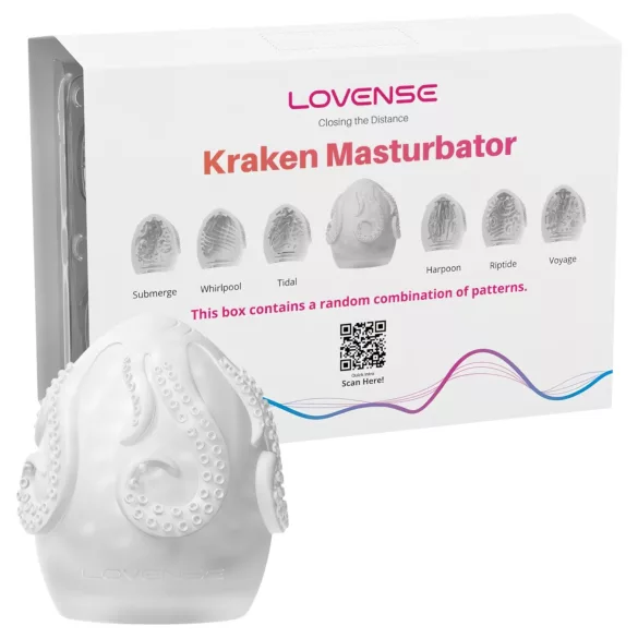 LOVENSE Kraken - huevo masturbador - 6 uds (blanco)