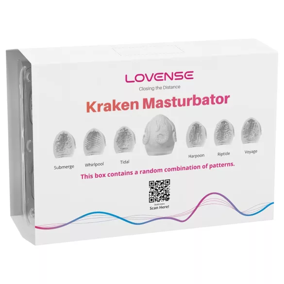LOVENSE Kraken - huevo masturbador - 6 uds (blanco)