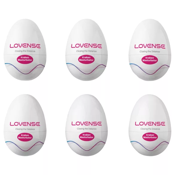 LOVENSE Kraken - huevo masturbador - 6 uds (blanco)
