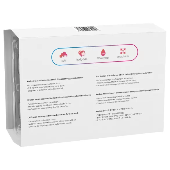 LOVENSE Kraken - huevo masturbador - 6 uds (blanco)