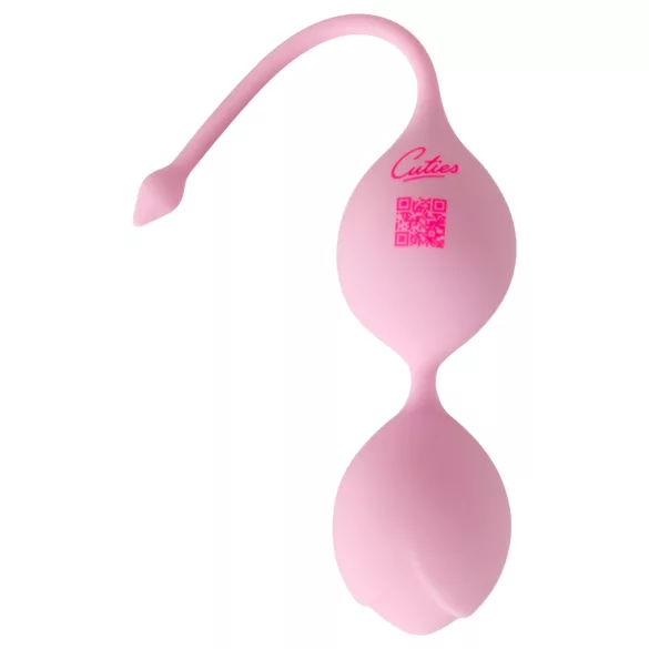 Cuties - bolas geisha de silicona de doble bola (rosa)