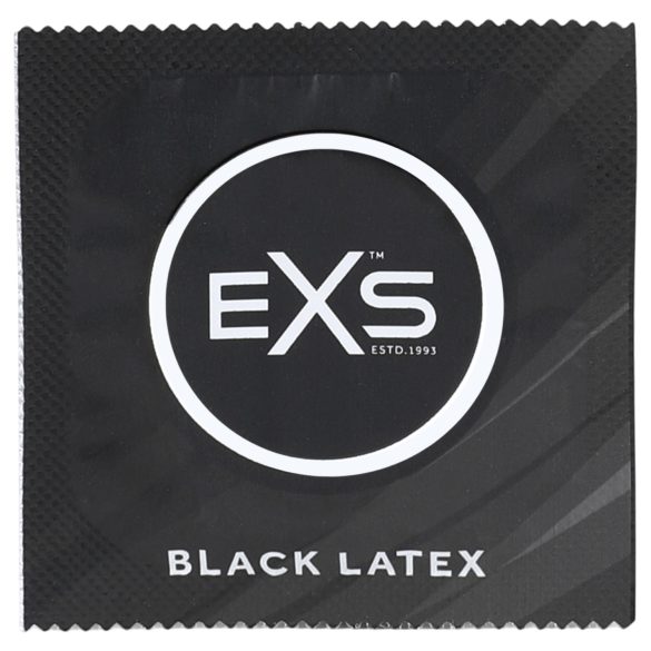 EXS Black - preservativo de látex negro - 12 unidades