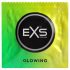 EXS Glow - preservativo luminoso - látex - 3 unidades