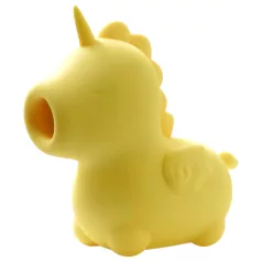   Unihorn Bean Blossom - succionador de clítoris recargable - silicona amarilla