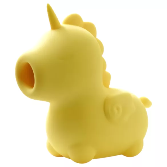 Unihorn Bean Blossom - succionador de clítoris recargable - silicona amarilla
