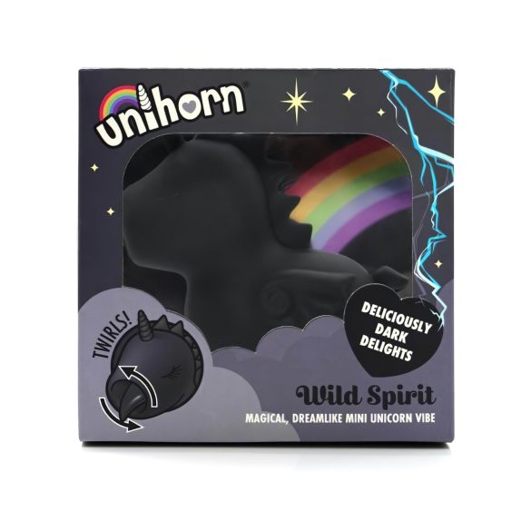 Unihorn Wild Spirit - succionador de clítoris recargable - negro