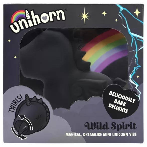 Unihorn Wild Spirit - succionador de clítoris recargable - negro