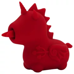   Unihorn Blaze Diablo - Succionador de clítoris recargable - silicona roja