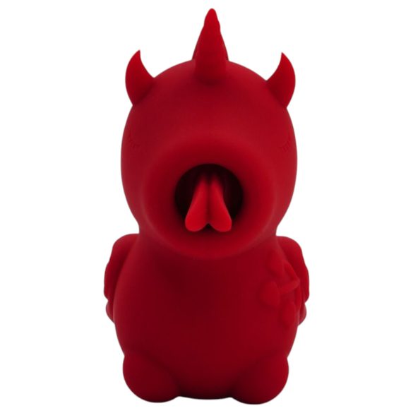 Unihorn Blaze Diablo - Succionador de clítoris recargable - silicona roja
