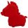 Unihorn Cupid's Beau - Estimulador Clitorial Unicornio Recargable (rojo)