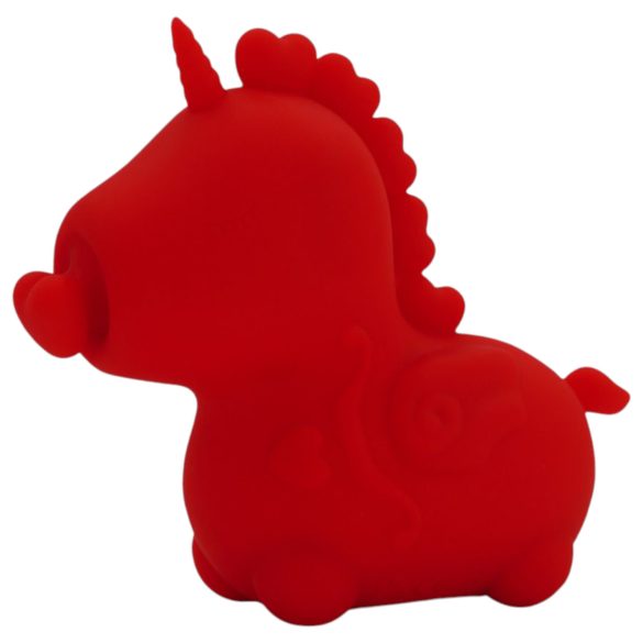Unihorn Cupid's Beau - Estimulador Clitorial Unicornio Recargable (rojo)