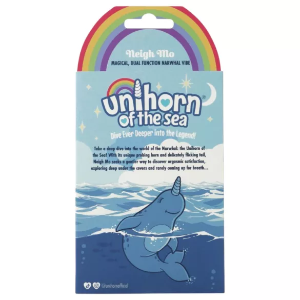 Unihorn Of The Sea - succionador de clítoris recargable - silicona azul