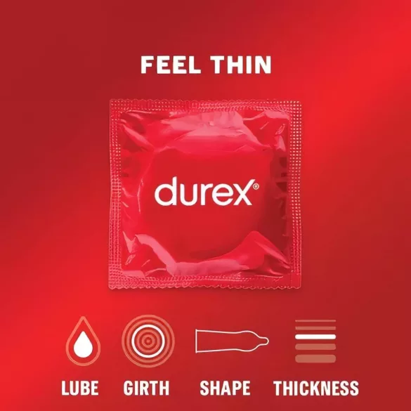 Durex - Preservativo ultrafino - Sensación real - 18 unidades