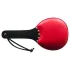 Rouge - paleta azotadora de cuero genuino - doble cara duro/suave - rojo