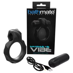   Bathmate Maximus Vibe 45 - anillo vibrador para pene recargable (negro)