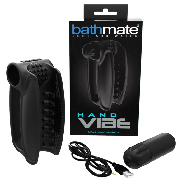 Bathmate Hand Vibe - vibrador de mano recargable (negro)