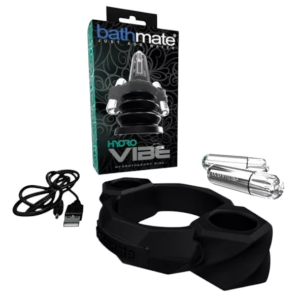 Bathmate - anillo vibrador para hidroterapia - silicona negra
