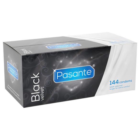 Pasante - preservativo de látex - negro - caja 144 unidades