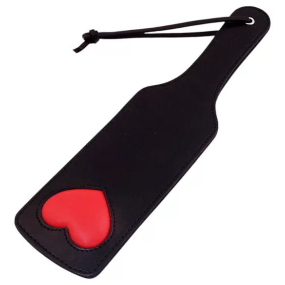 Rouge - paleta BDSM corazón - cuero auténtico - negro
