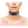 Rouge - collar de cuero auténtico con tachuelas - negro
