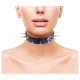 Rouge - collar de cuero auténtico con tachuelas - negro