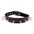Rouge - collar de cuero auténtico con tachuelas - negro