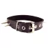 Rouge - collar de cuero auténtico con tachuelas - negro