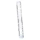 Clarity - consolador doble - vidrio - transparente