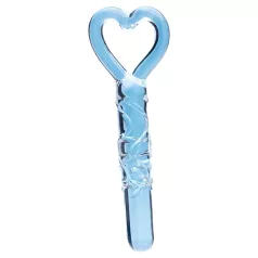   Clarity - consolador de vidrio con mango en forma de corazón - transparente