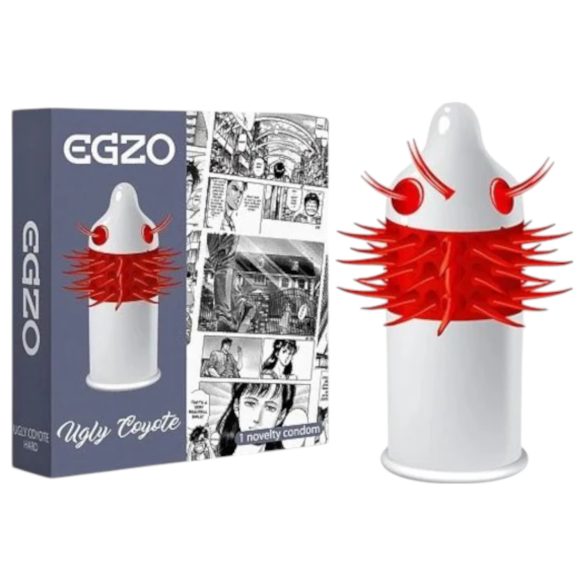 Egzo Ugly Coyote - condón con púas largas (1 ud.)