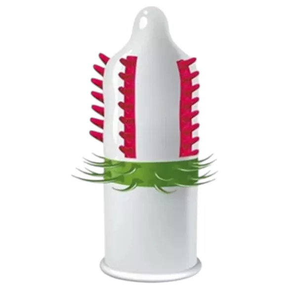 Egzo Dulche Bombero - preservativo estimulante con texturas - 1 unidad