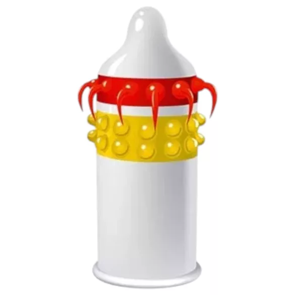 Egzo Lucky Dude - preservativo texturizado con puntos y tentáculos - 1 unidad