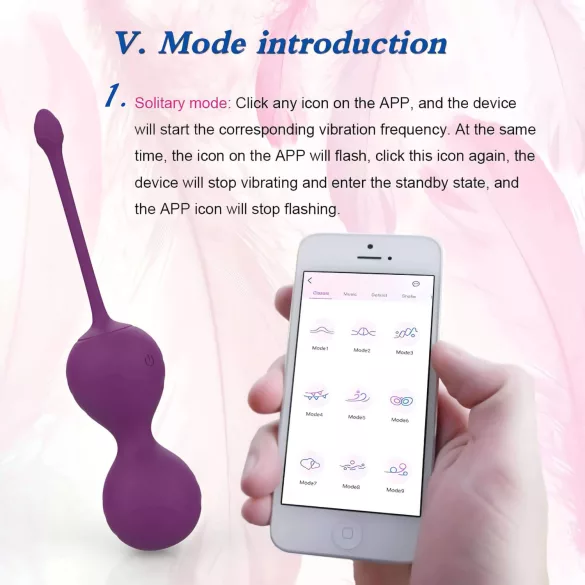 Lonely Winni - Huevo vibrador controlado por app (rosa)