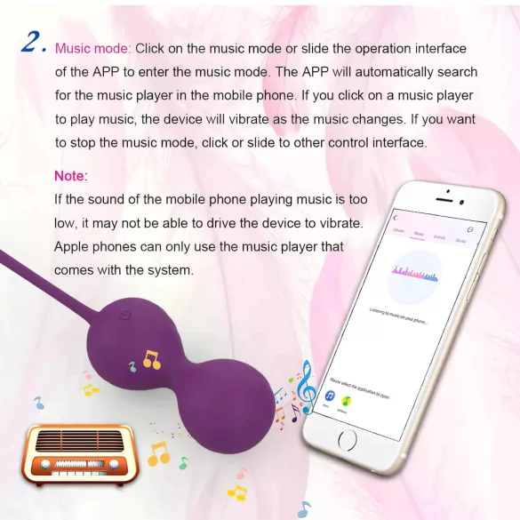 Lonely Winni - Huevo vibrador controlado por app (rosa)