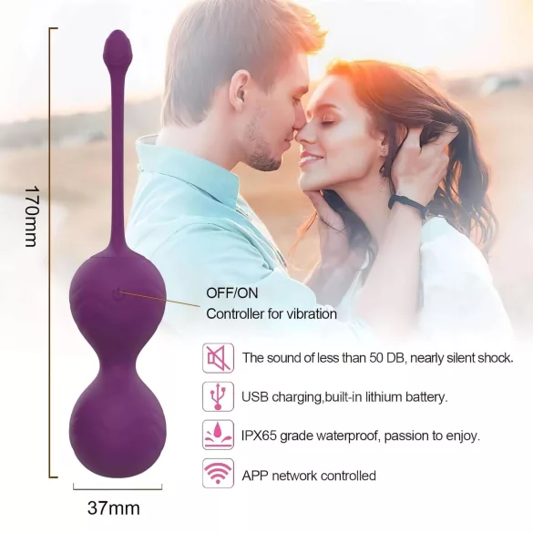 Lonely Winni - Huevo vibrador controlado por app (rosa)